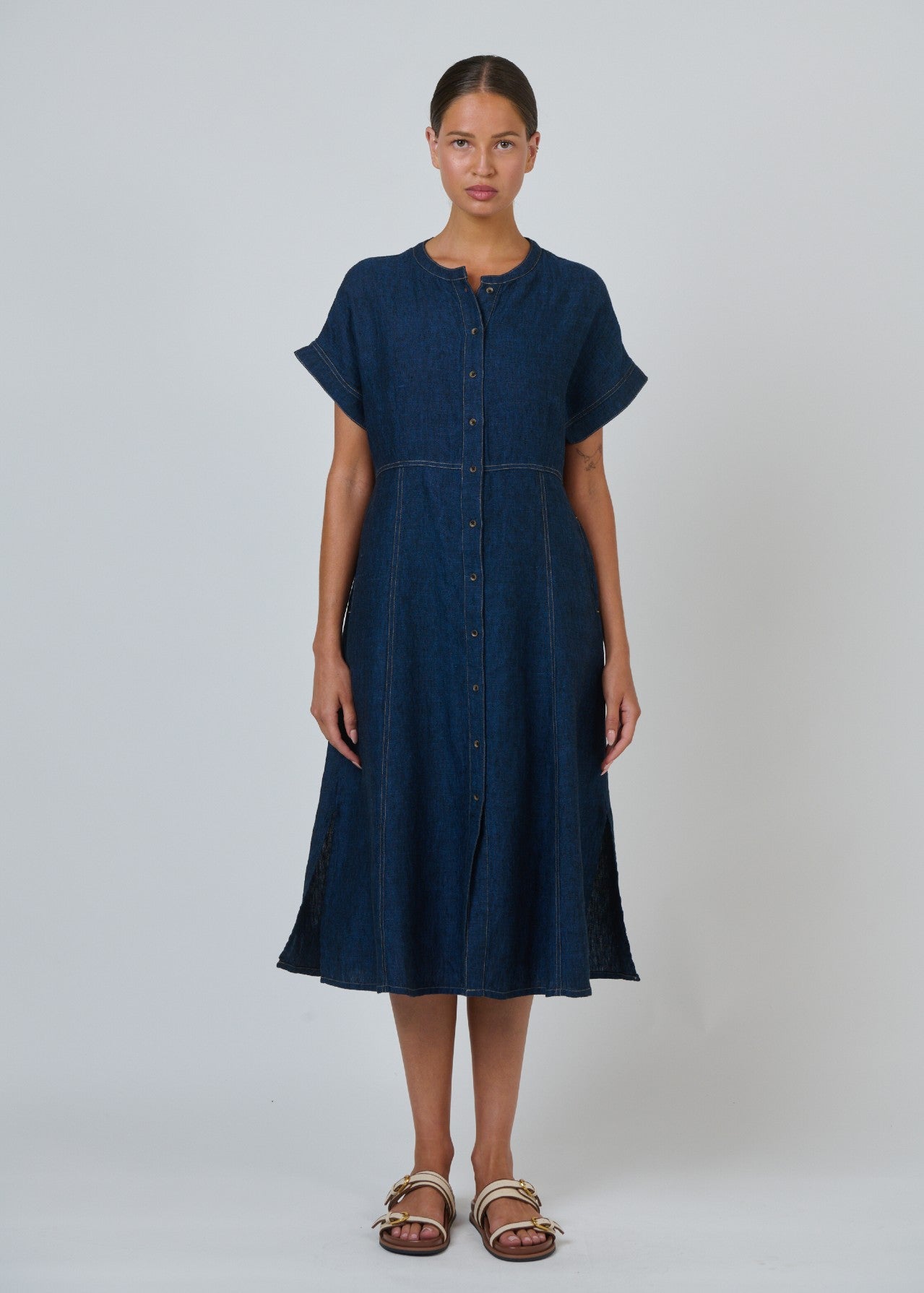 Naturals by O&J</p>Midi Dress</p>(Eclipse)