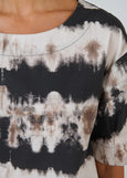 Naturals by O&J</p>Elbow Length Sleeve Top</p>(Eruption)