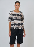 Naturals by O&J</p>Elbow Length Sleeve Top</p>(Eruption)