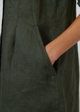 Naturals by O&J</p>Button Through Dress</p>(Topiary)