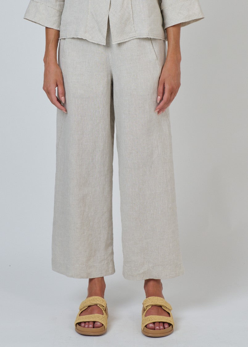 Naturals by O&J</p>Wide Leg Pant</p>(Sand)