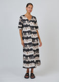 Naturals by O&J</p>Elbow Length Sleeve Dress</p>(Eruption)