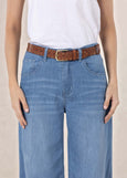 Humidity Lifestyle</p>Studded Belt</p>(Cognac)