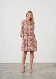 Homes & Fallon</p>Printed Shirt Dress</p>(Native Trees Print)