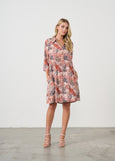 Homes & Fallon</p>Printed Shirt Dress</p>(Native Trees Print)