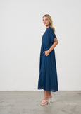 Homes & Fallon</p>Seersucker dress</p>(Navy)