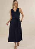 Humidity Lifestyle</p>Ivy Denim Midi Dress</p>(Dark Blue)