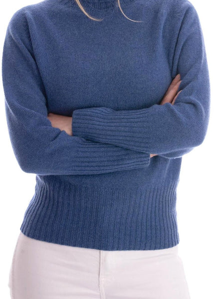 Harley Of Scotland</p>Crew Neck Jumper</p>(Soft Denim)