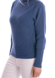 Harley Of Scotland</p>Crew Neck Jumper</p>(Soft Denim)
