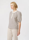 Kireina</p>Jacqueline Top</p>(Chocolate/White Stripe)