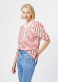 Kireina</p>Jacqueline Top</p>(Red/White Stripe)