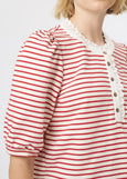 Kireina</p>Jacqueline Top</p>(Red/White Stripe)