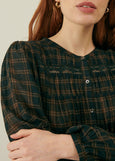 Louise Misha</p>Jally Shirt</p>(Charcoal Checks)