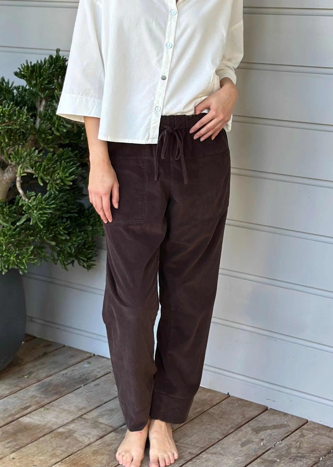 Frockk</p>Jessie Cord Pants</p>(Chocolate)