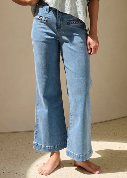 Kireina</p>Freya Plait Pocket</p>(70's Blue)