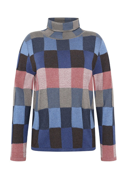 Mansted</p>Lindi Turtleneck Top</p>(Soft Blue)