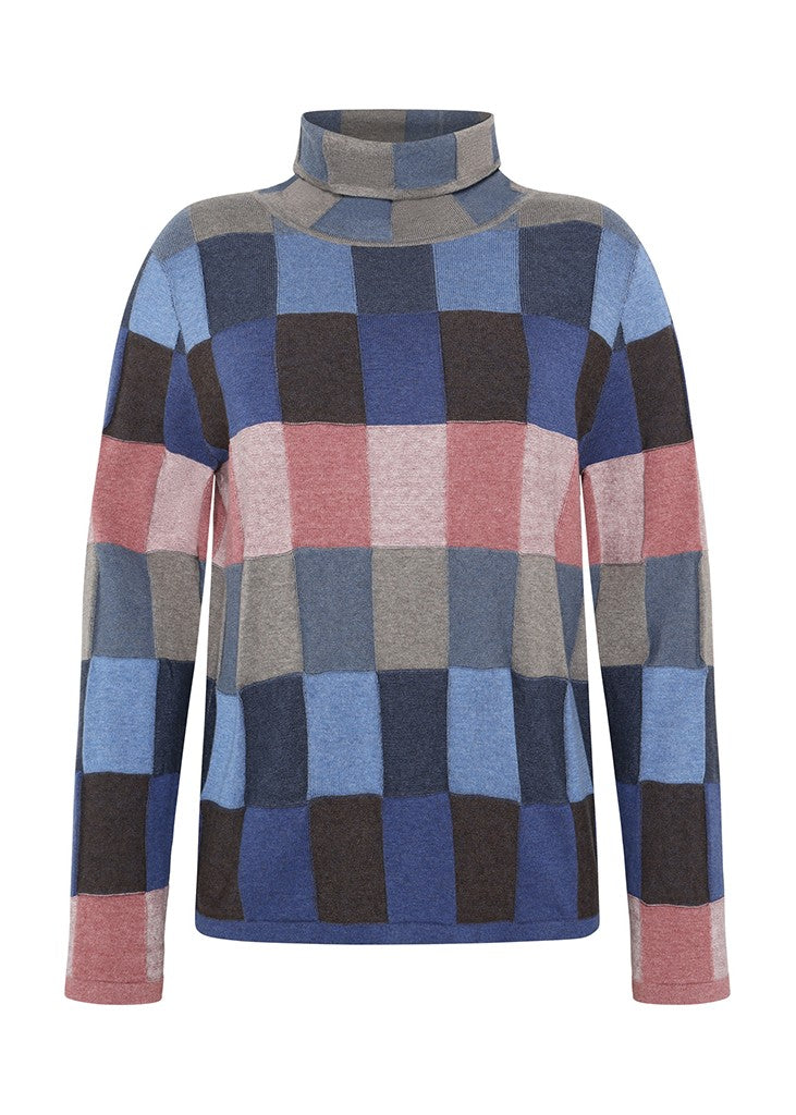 Mansted</p>Lindi Turtleneck Top</p>(Soft Blue)