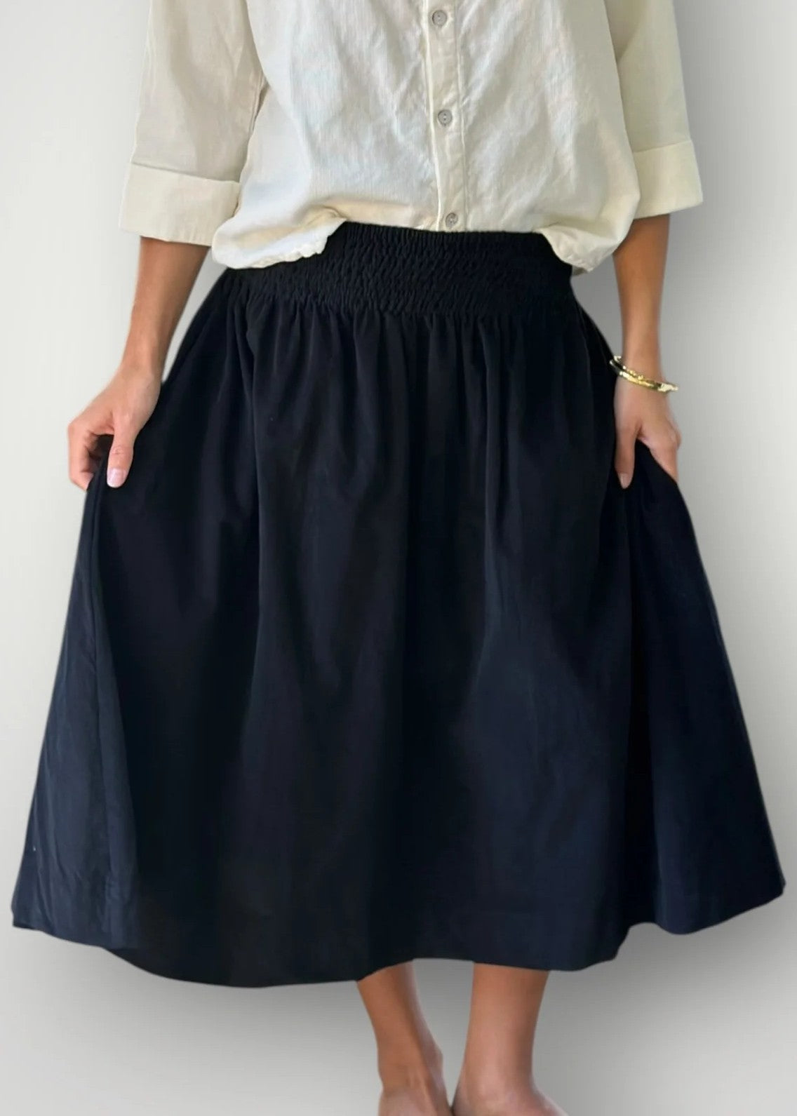 Frockk</p>Lola Cord Skirt</p>(Black)
