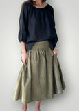 Frockk</p>Lola Cord Skirt</p>(Chive)