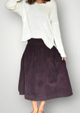 Frockk</p>Lola Cord Skirt</p>(Chocolate)