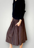 Frockk</p>Lola Cord Skirt</p>(Chocolate)
