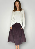 Frockk</p>Lola Cord Skirt</p>(Chocolate)