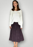 Frockk</p>Lola Cord Skirt</p>(Chocolate)