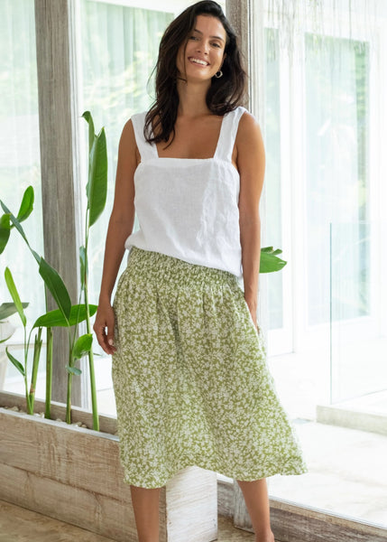 Frockk</p>Lola Skirt</p>(Small Avocado Floral)