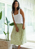 Frockk</p>Lola Skirt</p>(Small Avocado Floral)