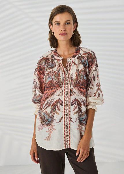 Lania<p/>Marsh Shirt</p>(Marsh Print)
