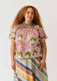 Nancybird</p>Meadows Frill Neck Top</p>(View of Country)