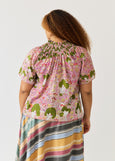 Nancybird</p>Meadows Frill Neck Top</p>(View of Country)