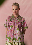 Nancybird</p>Meadows Frill Neck Top</p>(View of Country)