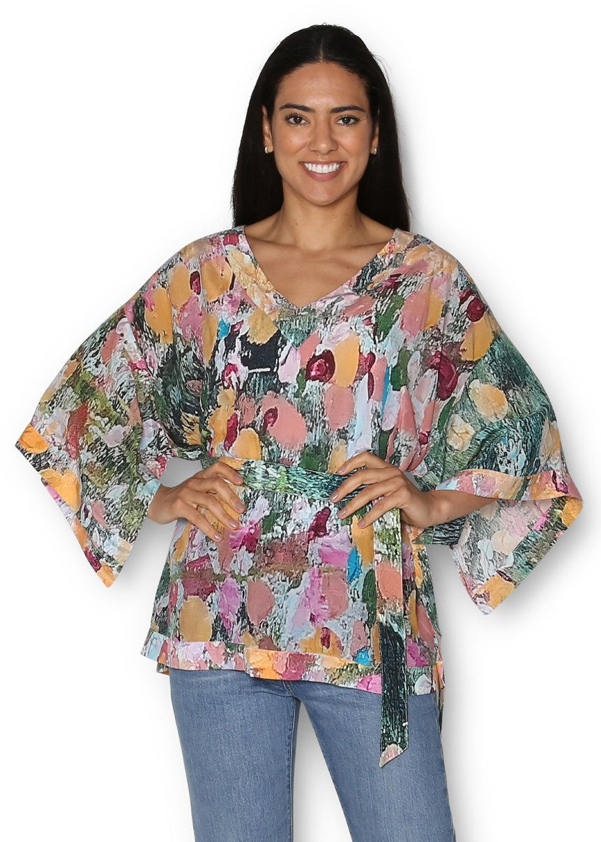 The Artist Scarf CollectionSilk Tunic(MEMORIES OF VISITING GIVERNY - D ...