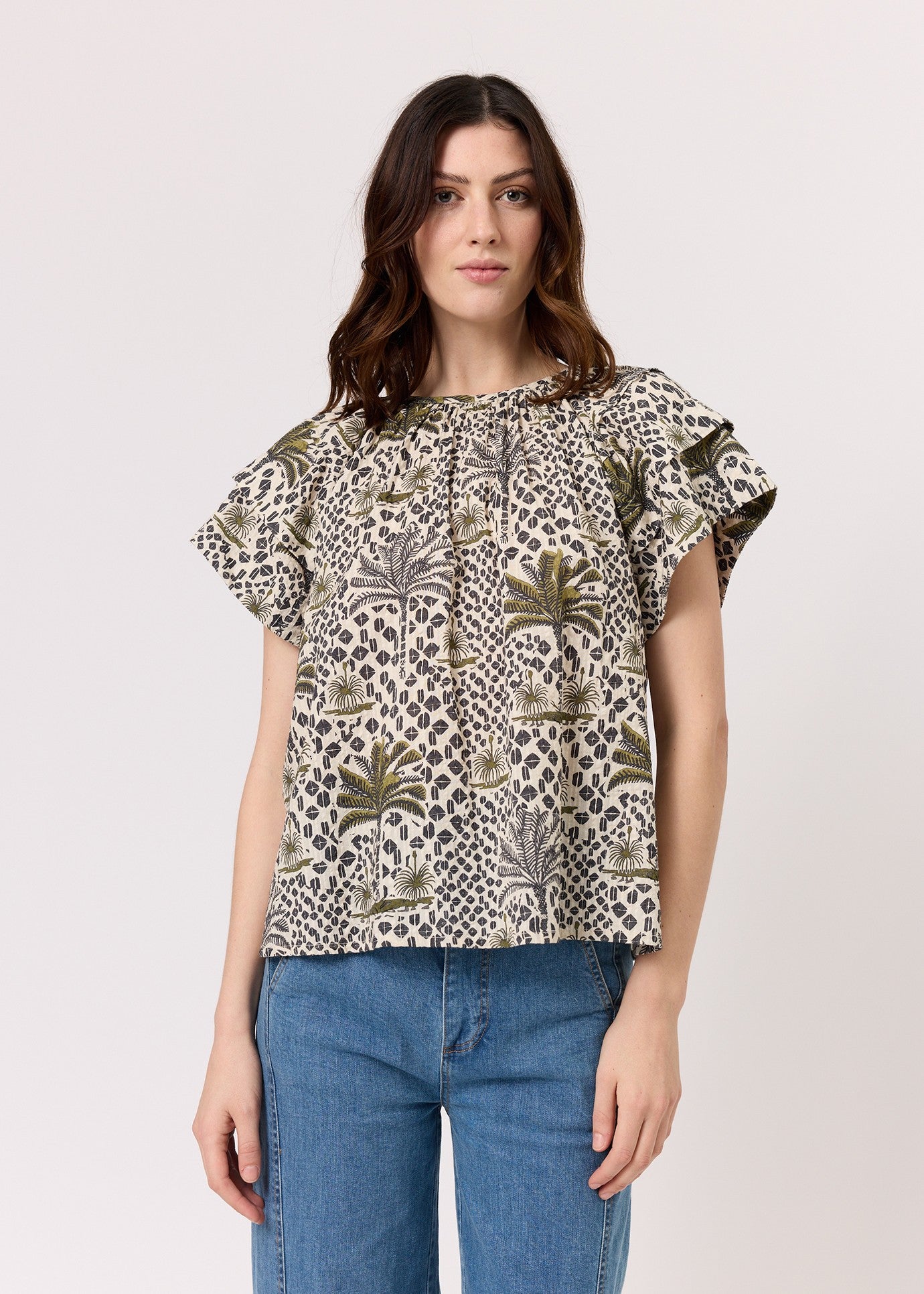 Nancybird</p>Micci Top</p>(Lino Palm)