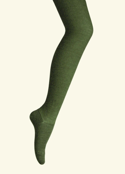Mosey by Lamington</p>Merino Wool Textured Knit Tights</p>(Moss)