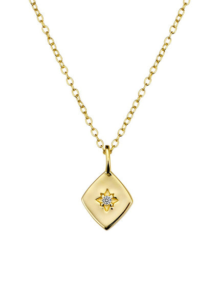 Mae</p>North Star Necklace</p>(Gold Plated)