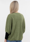 Native World</p>Split Sleeve Poncho</p>(Pistachio)