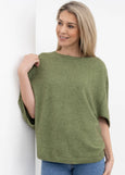 Native World</p>Split Sleeve Poncho</p>(Pistachio)