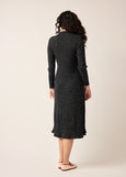 Nancybird</p>Simona Long Sleeve Rib Dress</p>(Black Melange)