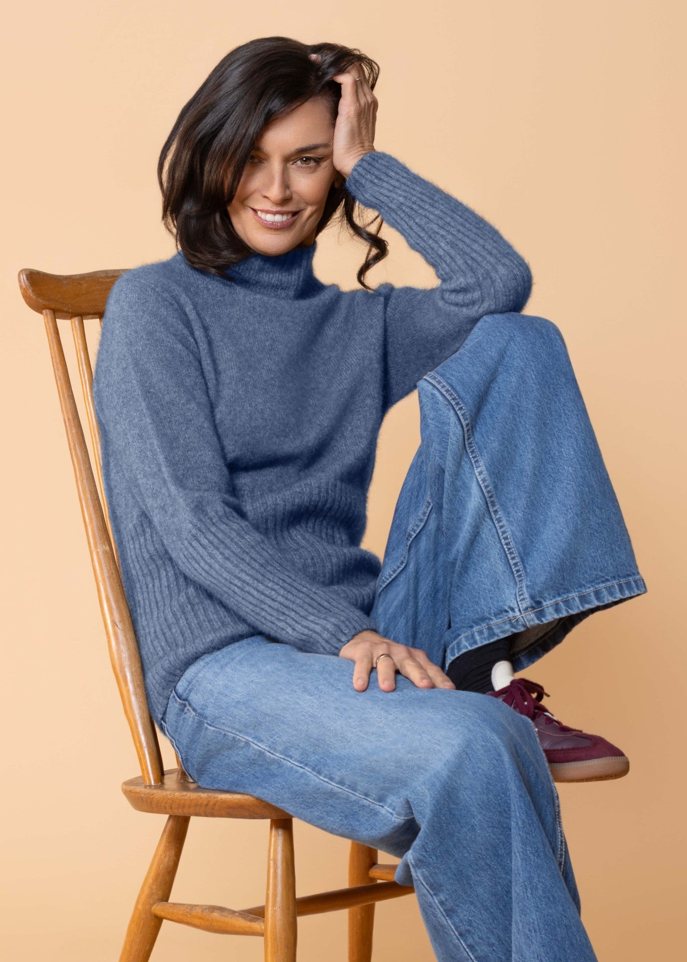 Noble Wilde</p>Rib Turtle Neck</p>(Bahama)
