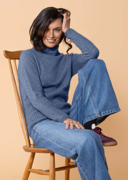 Noble Wilde</p>Rib Turtle Neck</p>(Bahama)