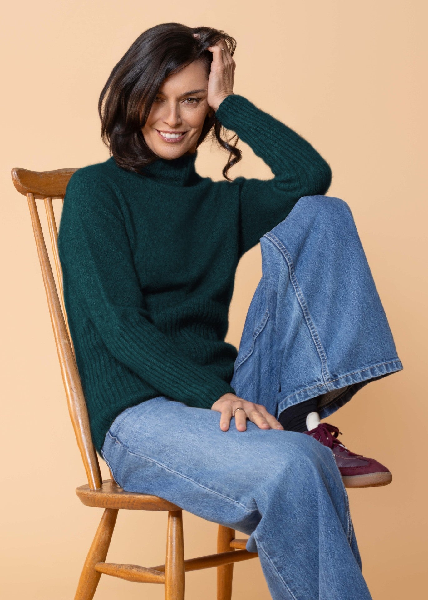 Noble Wilde</p>Rib Turtle Neck</p>(Paua)