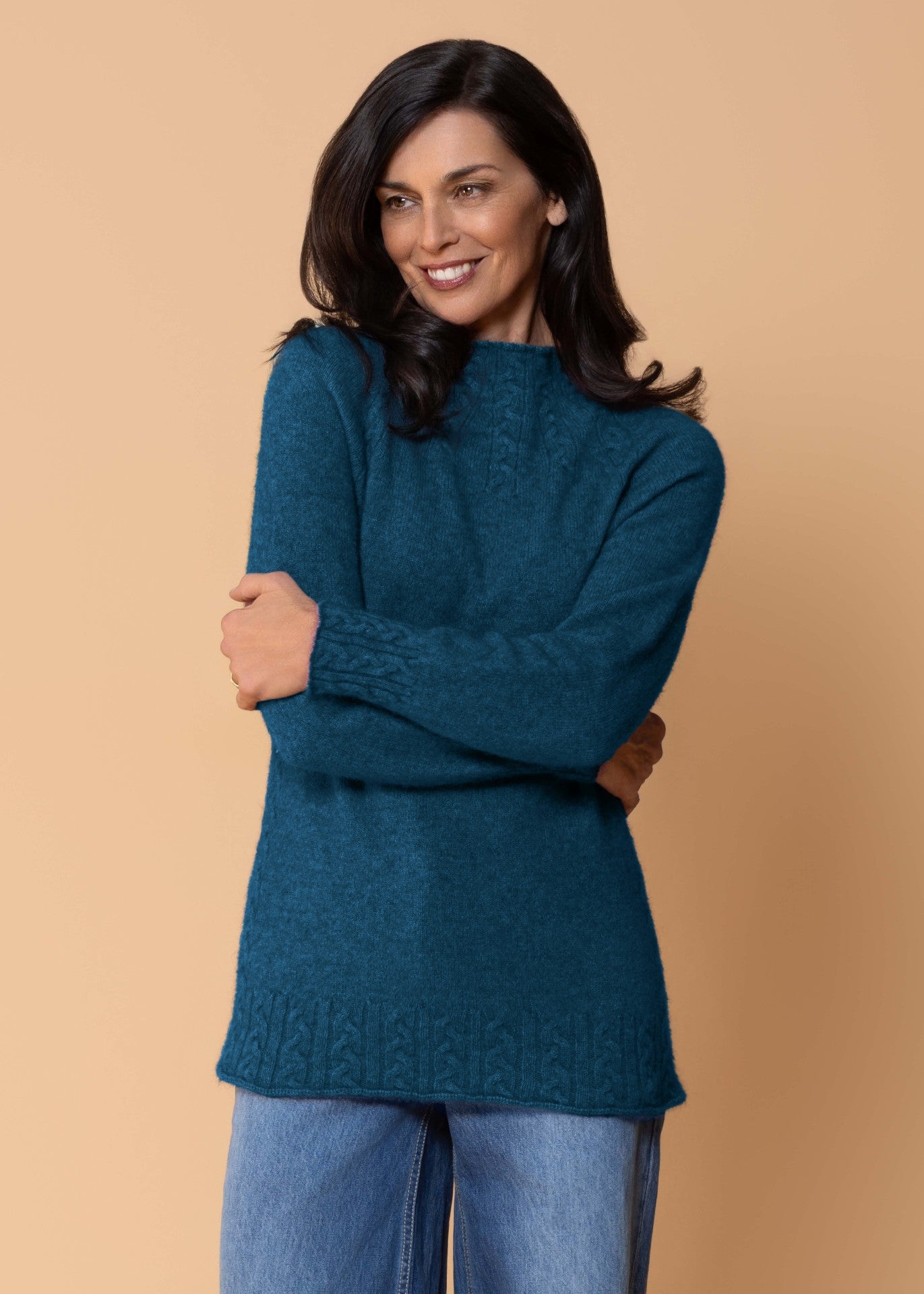 Noble Wilde</p>Cable Funnel Neck</p>(Tui)