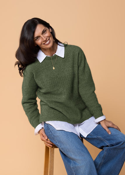 Noble Wilde</p>Canterbury Sweater</p>(Jungle)