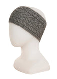 Native World</p>Cable Headband</p>(Charcoal & Silver)