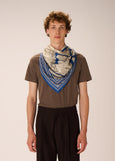 Inoui Editions</p>Neptune Square Scarf</p>(Blue)