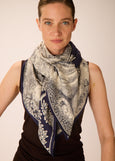 Inoui Editions</p>Piranesi Square Scarf</p>(Navy)