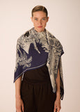Inoui Editions</p>Piranesi Square Scarf</p>(Navy)