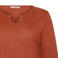 Mansted</p>Pistol 3/4 Sleeve Top</p>(Rust)